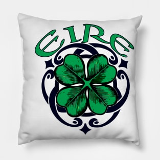 Irish Shamrock Vintage T-Shirt St. Patrick's Day Irish Clover Eire Pillow