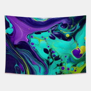 Neon Dreamscape: An Abstract Fusion of Color and Motion Tapestry