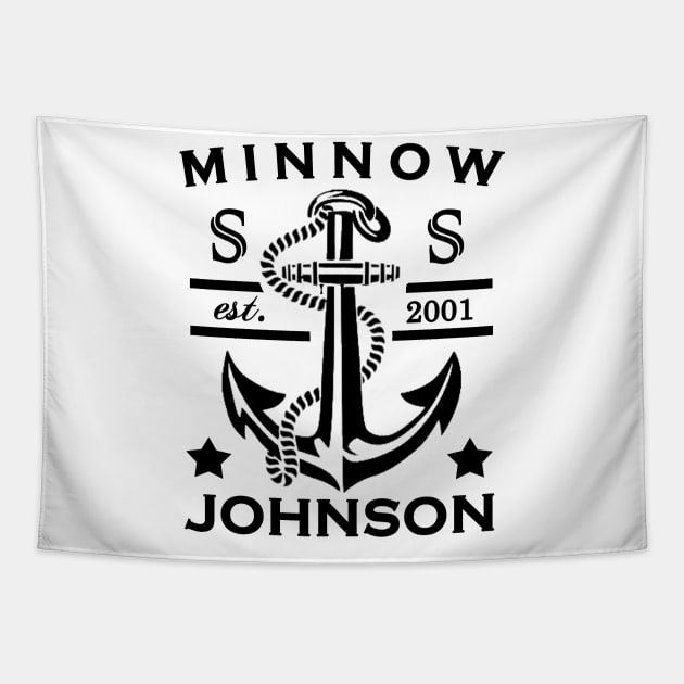 Rush Hour 2 - S.S. Minnow Johnson (black) Tapestry by red-leaf