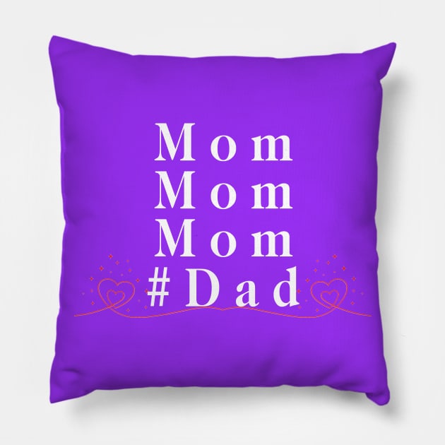 happy dad day Pillow by Arimasstore