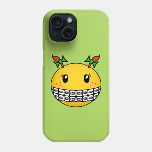 Girl Smiley - Braces, Red Hair & Freckles Phone Case