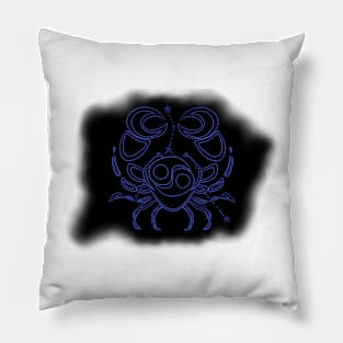 zodiac sign cancer Pillow