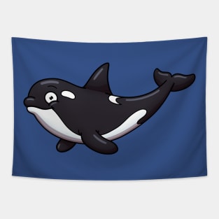 Cute Orca Or Killer Whale Tapestry