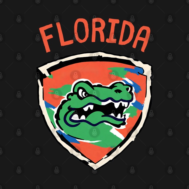 Beautiful Florida Football Alligator American Football Player Team by DaysuCollege