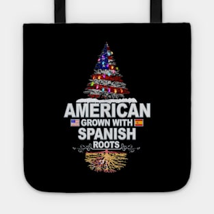 Christmas Tree  American Grown With Spanish Roots - Gift for Spanish From Spain Tote