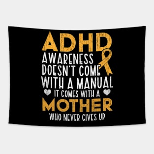 Adhd Awareness Ribbon Mental Health Embrace Neurodiversity Tapestry