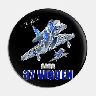 Saab 37 Viggen Swedish Multi Combat Aircraft Pin