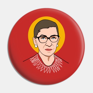 RBG - Ruth Bader Ginsburg Halo Feminism Pin