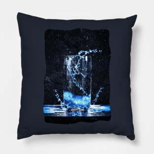 Blue Energy Drink Pillow