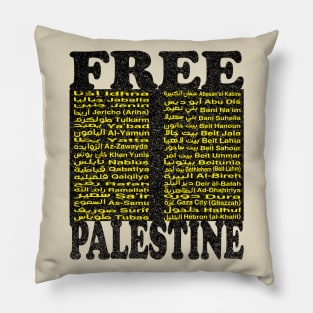 Free Palestine,Palestine cities, Palestine solidarity,Support Palestinian artisans,End occupation Pillow