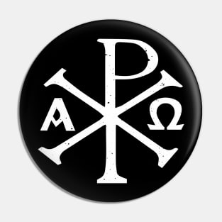 chi-rho alpha omega Pin