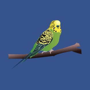 Green Parakeet/Budgie T-Shirt