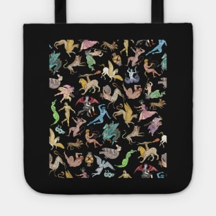 Ancient Greek Mythical Creatures repeating pattern Tote