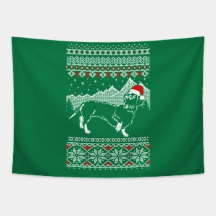 DACHSHUND UGLY CHRISTMAS SWEATER DESIGN Tapestry