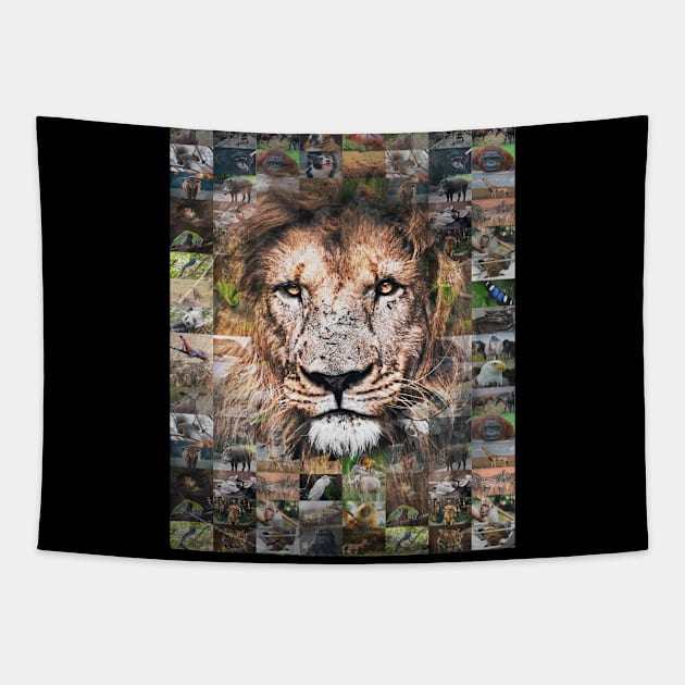 mozaic animals exposure Tapestry by Mens_Passion