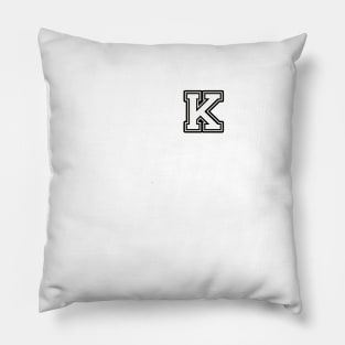 Varsity Liter K Pillow