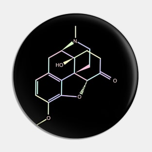 Oxycontin Kawaii Pastel Rainbow Molecule Pin