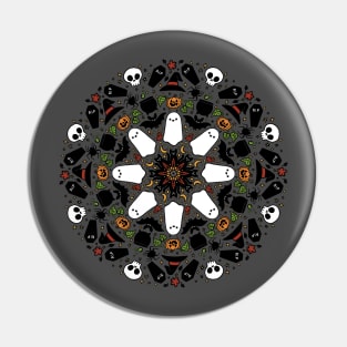 Halloween Mandala Pin