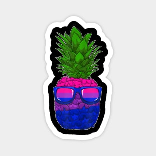 Bisexual Pineapple Sunglasses LGBT-Q Subtle Bi Pride Flag Magnet