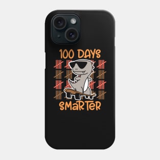 Happy 100 Days Of School Happy 100th Dinosaurs Skateboard Phone Case