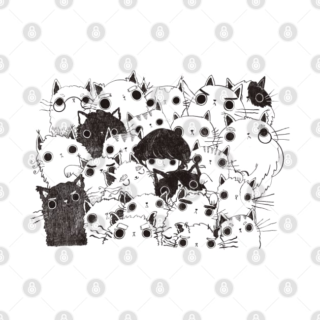 Black Cats Gang by Crayolina Designs 