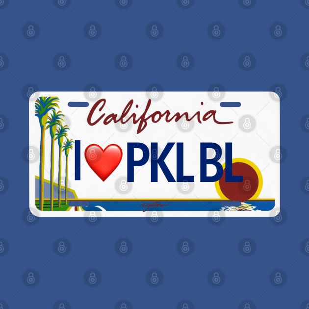 California Dreamin Pickleball License by T Santora