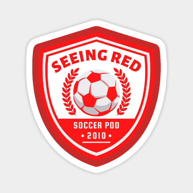 Seeing Red 2023 Shield Magnet by The Seeing Red Podcast