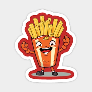 zombie kawaii french fries T-Shirt cute potatofood Magnet