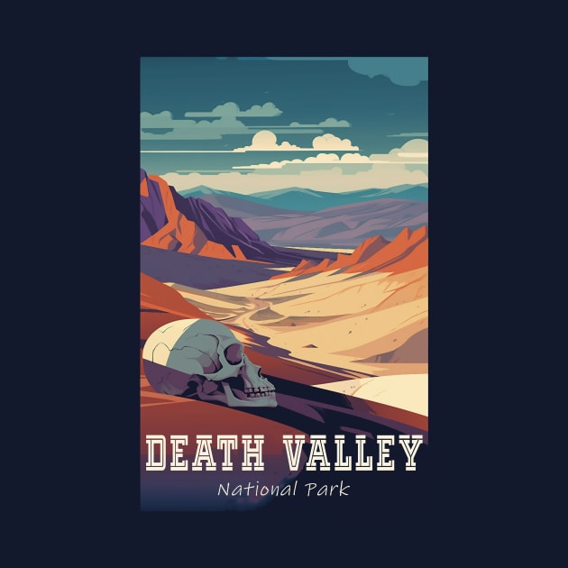 Death Valley National Park Vintage Travel  Poster by GreenMary Design