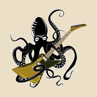 Kraken with explorer guitar T-Shirt