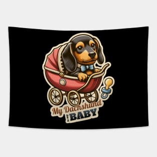 Baby dachshund Tapestry