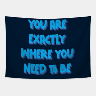 You are exactly where you need to be Tapestry