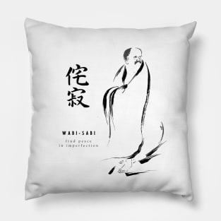 find peace in imperfection Pillow