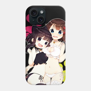 Anime Neko Cat Keyhole Lingerie Small Girls Phone Case