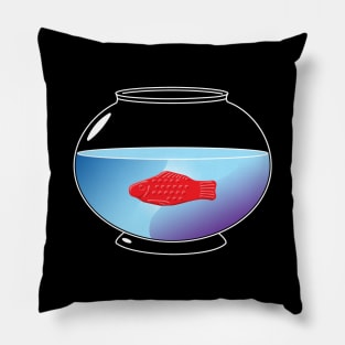 Red Candy Fish Bowl Pillow