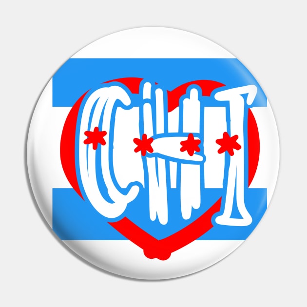 I love Chicago Pin by Grafititee