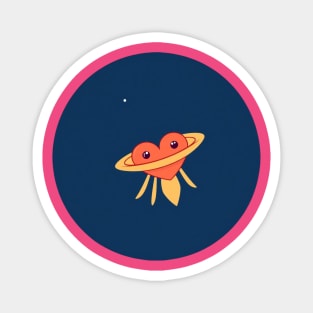 UFO Heart Love Magnet