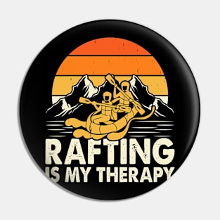 Rafting Is My Therapy T shirt For Women Pin