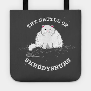 The Battle of Sheddysburg (White Cat) Tote