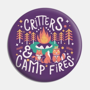 Critters and Campfires Pin