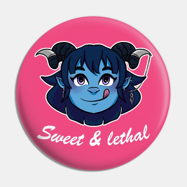 Jester - Sweet and lethal Pin by TheMightyPuella