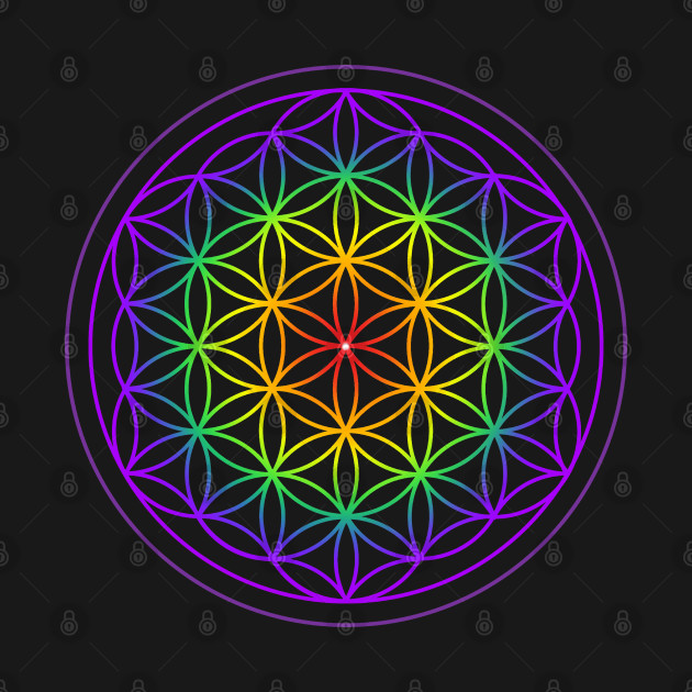 Chakra Flower of Life Symbol by MettaArtUK