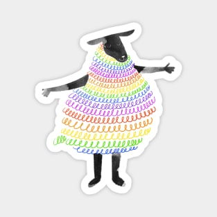 The rainbow black sheep Magnet