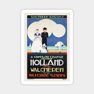 Holland Netherlands Vintage Poster 1924 Magnet