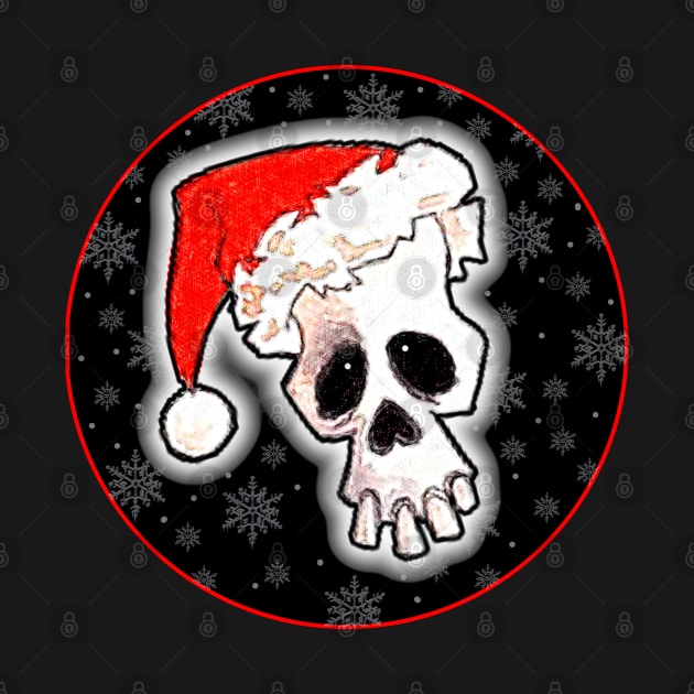 SANTA SKULL FUN VERSION 3!:) by SquishyTees Galore!