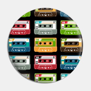 Vintage cassette tapes Pin