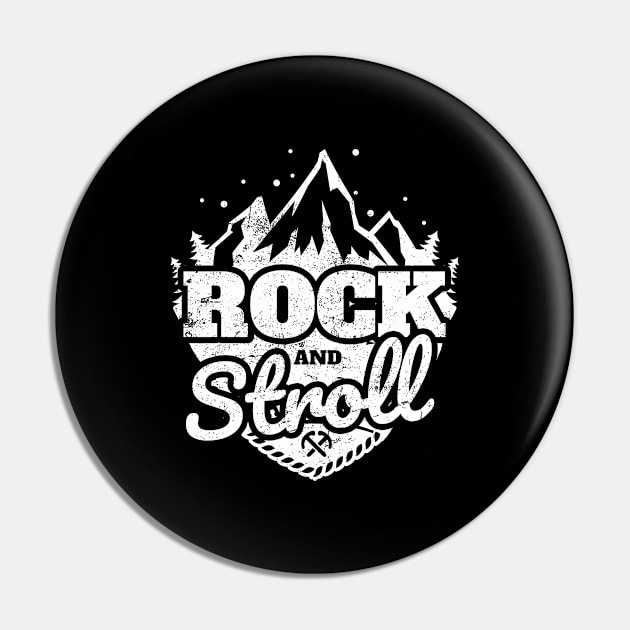 Fun Hiking Rock and Stroll graphic Pin by SzarlottaDesigns