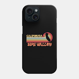 Simi Valley Shirt California Sunset 70s 80s Tshirt Surfer Summer Sun Gift Idea Tourist Phone Case