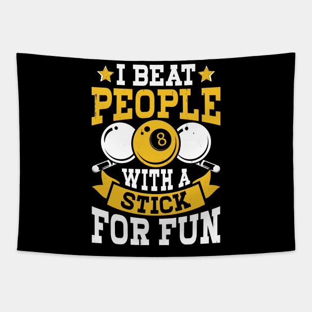 I Beat People With A Stick For Fun T shirt For Women T-Shirt Tapestry by QueenTees