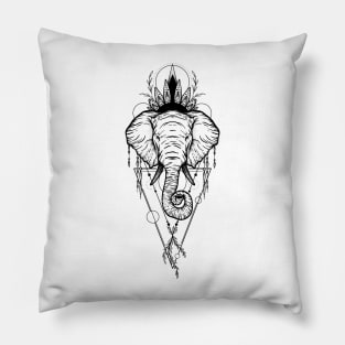 Elephant March Pillow